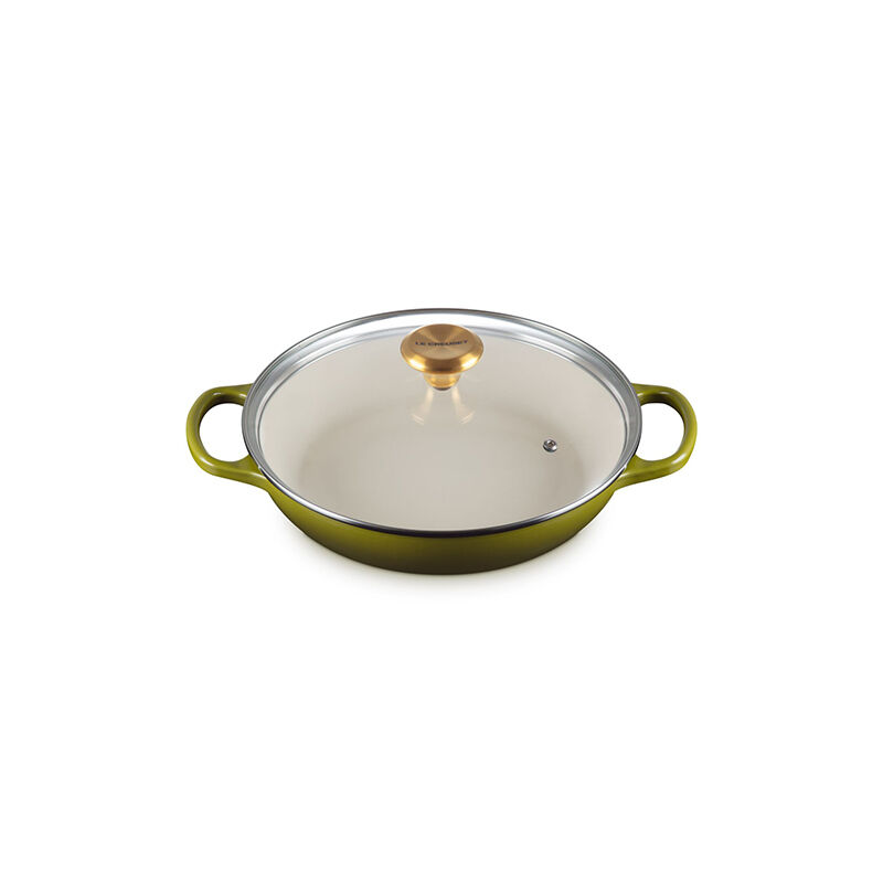 Enameled Cast Iron Signature Round Braiser with Glass Lid - Image 2