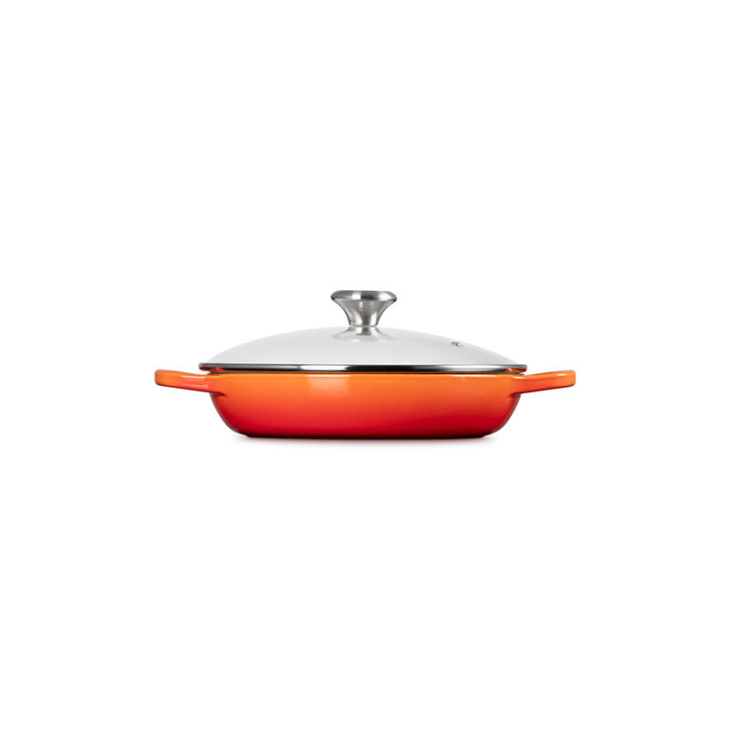 Enameled Cast Iron Signature Round Braiser with Glass Lid - Image 3
