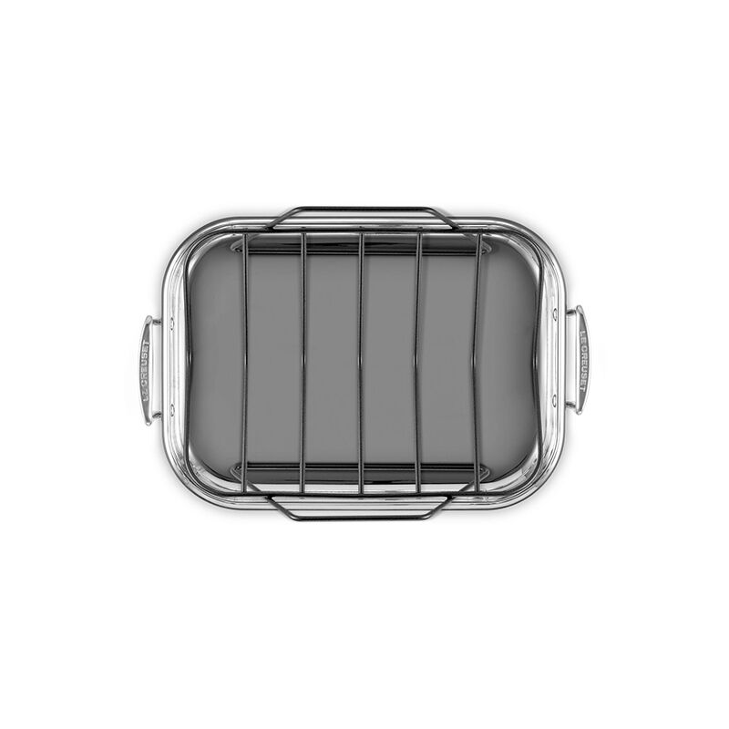 Stainless Steel Roasting Pan with Non-stick Rack - Image 5