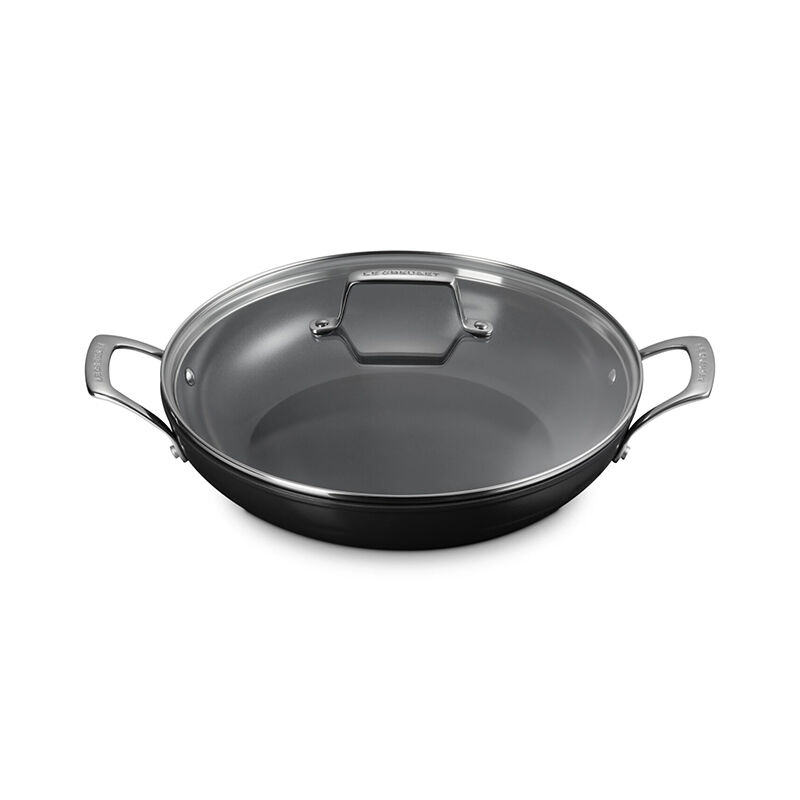Essential Non-stick Ceramic Shallow Braiser with Glass Lid - Image 5