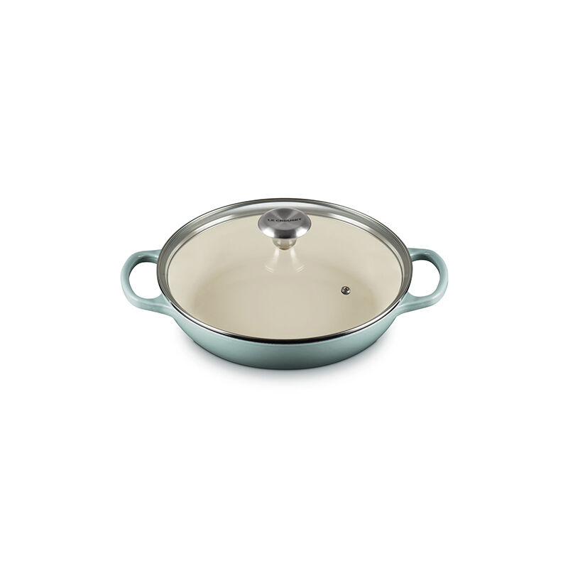 Enameled Cast Iron Signature Round Braiser with Glass Lid - Image 2