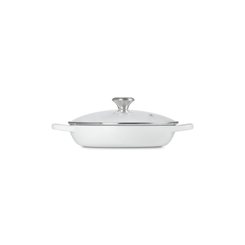 Enameled Cast Iron Signature Round Braiser with Glass Lid - Image 3