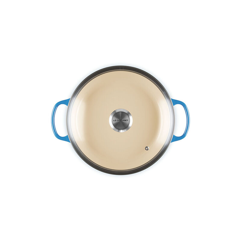 Enameled Cast Iron Signature Round Braiser with Glass Lid - Image 5