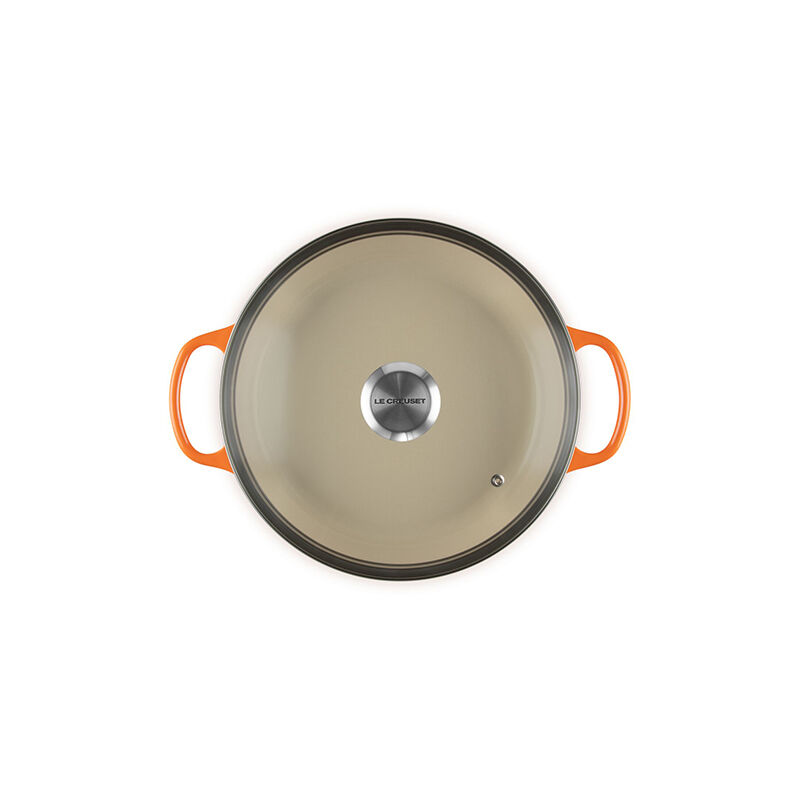 Enameled Cast Iron Signature Round Braiser with Glass Lid - Image 5