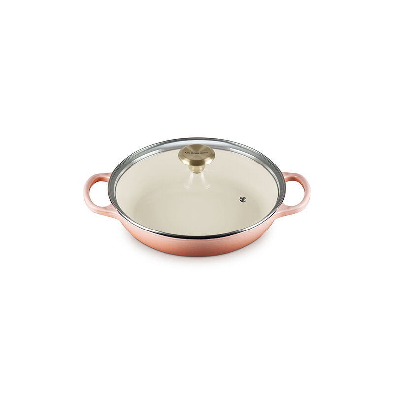 Enameled Cast Iron Signature Round Braiser with Glass Lid - Image 2