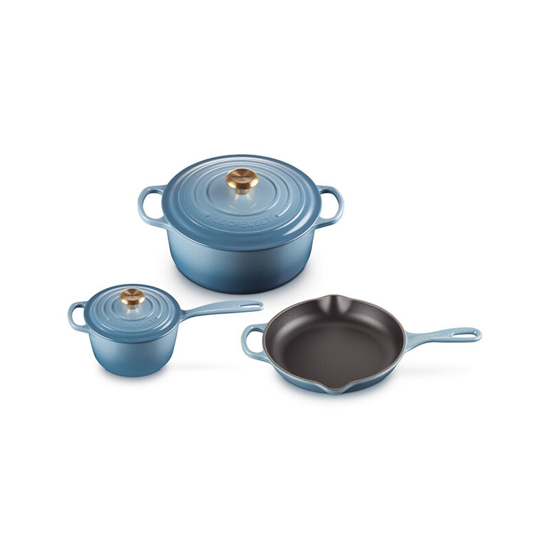 Signature Enameled Cast Iron 5-Piece Cookware Set - Image 2