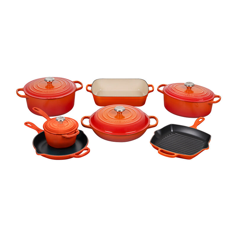 Signature Enameled Cast Iron 11-Piece Ultimate Cookware Set - Image 2