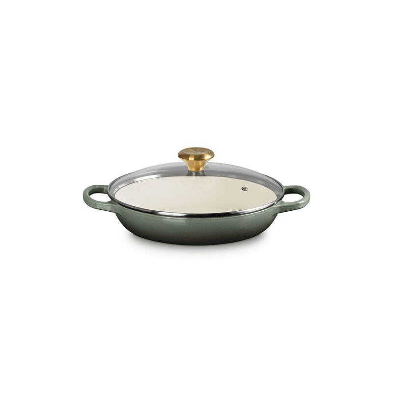 Enameled Cast Iron Signature Round Braiser with Glass Lid - Image 7