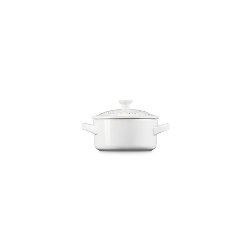 Holly Collection Gold Applique Mini Round Cocotte - Image 5