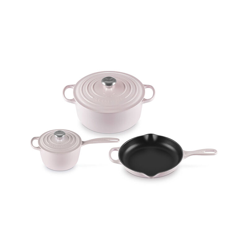 Signature Enameled Cast Iron 5-Piece Cookware Set - Image 5