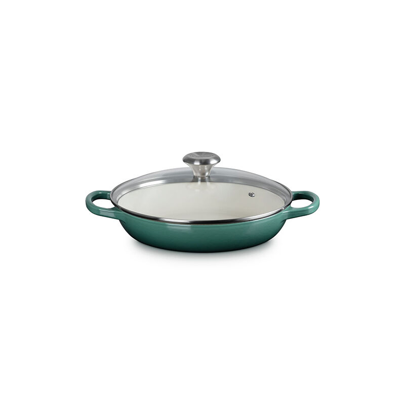 Enameled Cast Iron Signature Round Braiser with Glass Lid - Image 13