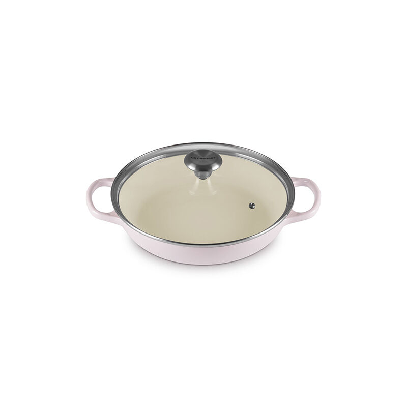 Enameled Cast Iron Signature Round Braiser with Glass Lid - Image 3