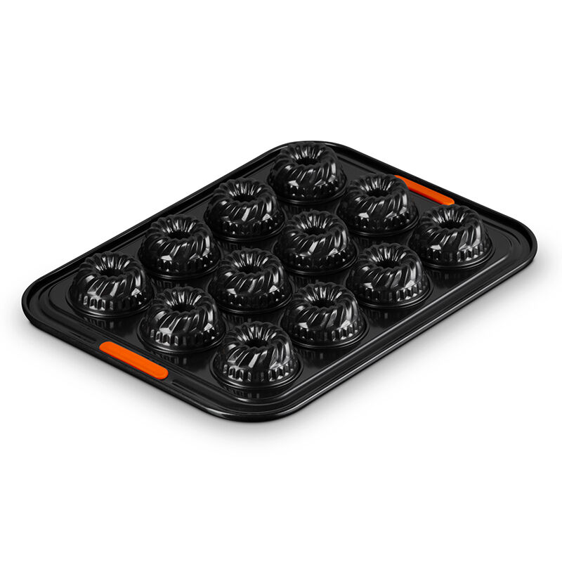Non-stick Metal Bakeware 12-Cup Mini Fluted Cake Pan - Image 4