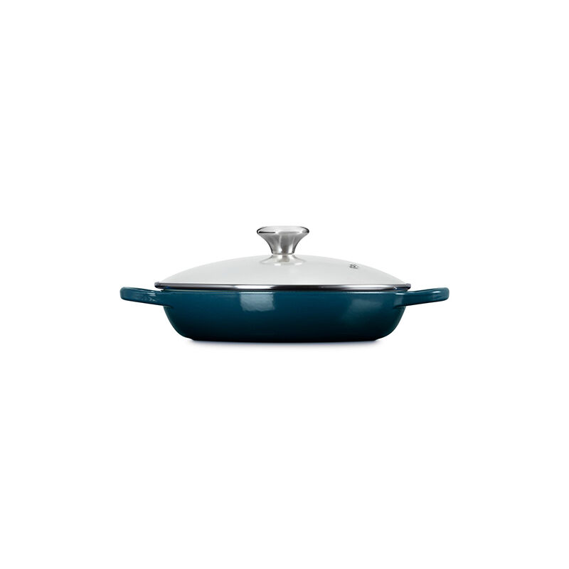 Enameled Cast Iron Signature Round Braiser with Glass Lid - Image 3