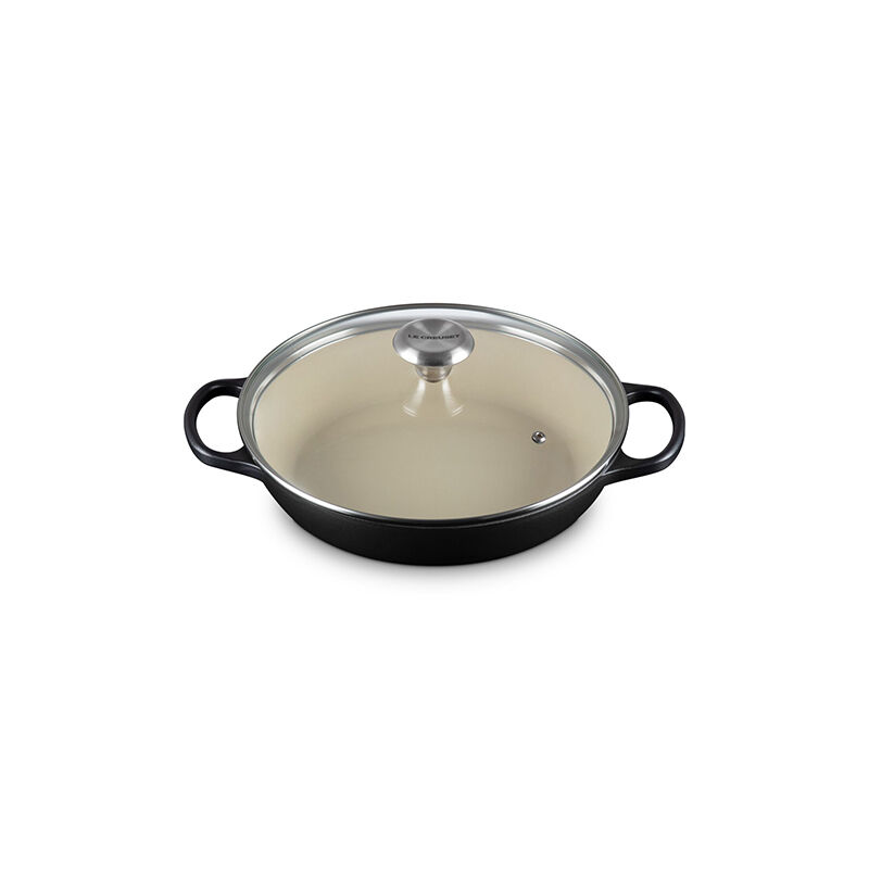 Enameled Cast Iron Signature Round Braiser with Glass Lid - Image 2