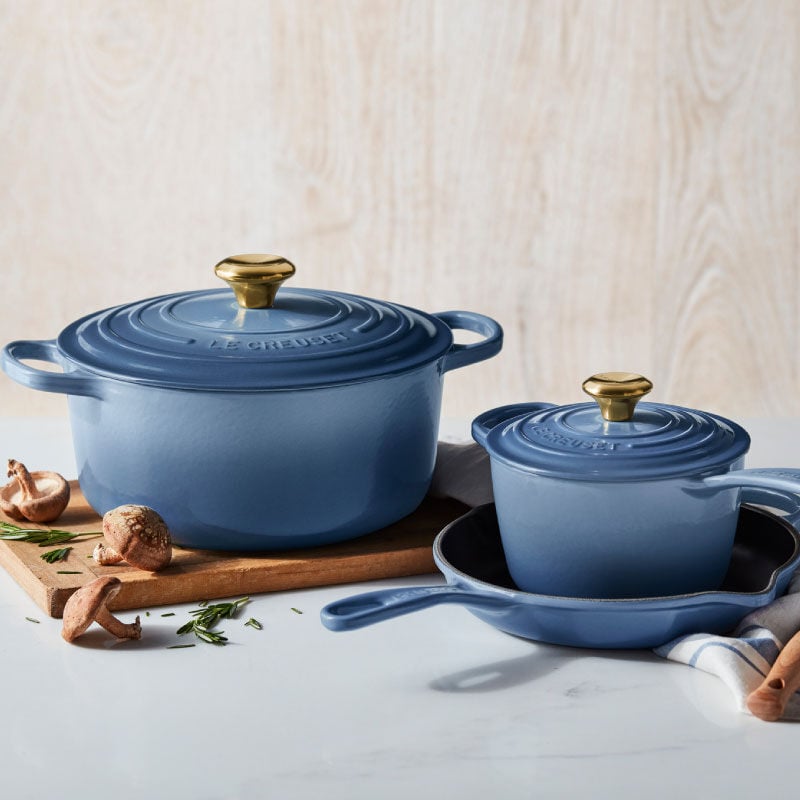 Signature Enameled Cast Iron 5-Piece Cookware Set