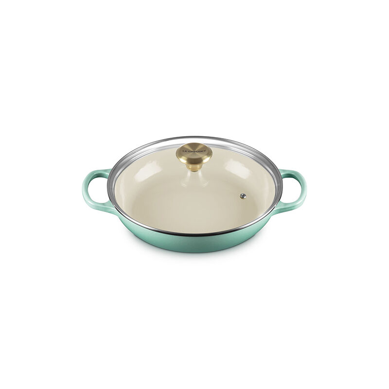 Enameled Cast Iron Signature Round Braiser with Glass Lid - Image 2