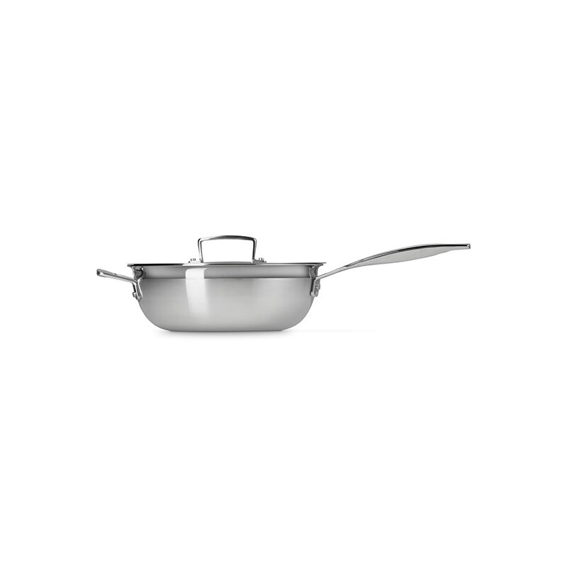 Classic Stainless Steel Chef's Pan - Image 3