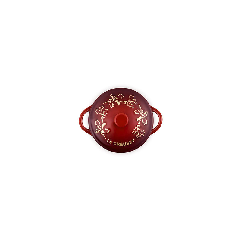 Holly Collection Gold Applique Mini Round Cocotte - Image 4