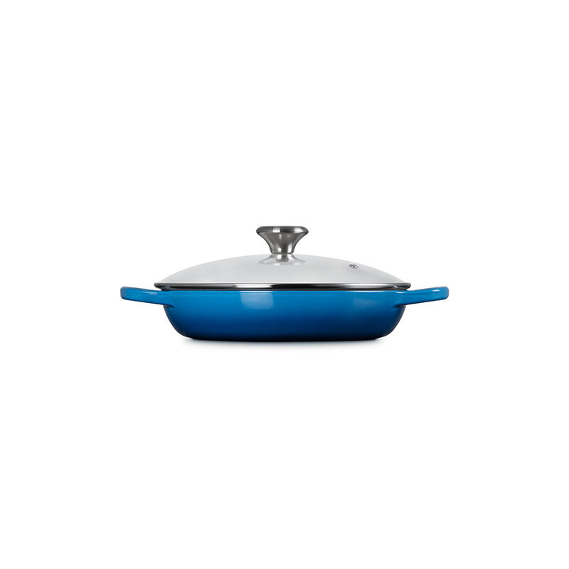 Enameled Cast Iron Signature Round Braiser with Glass Lid - Image 3