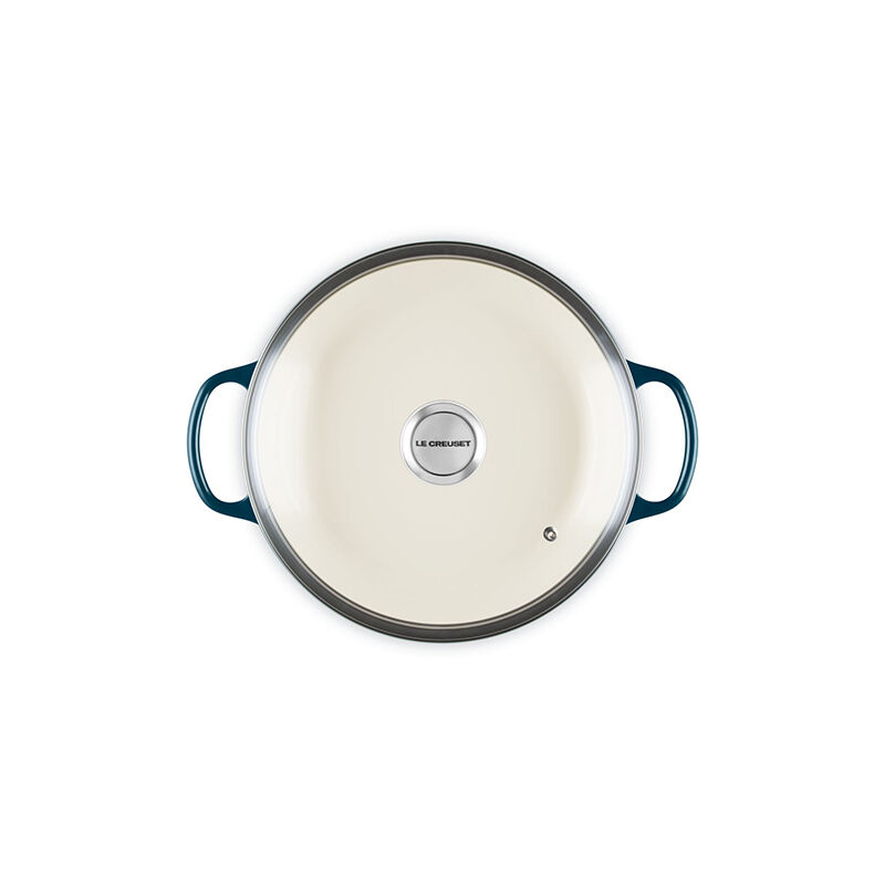 Enameled Cast Iron Signature Round Braiser with Glass Lid - Image 5