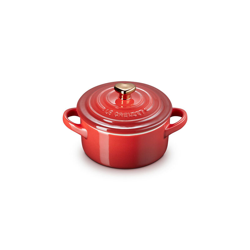 Mini Cocotte with Gold Heart Knob - Image 4